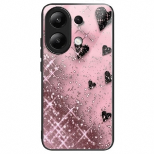 Cover Til Xiaomi Redmi Note 13 4g Pink Love Hærdet Glas