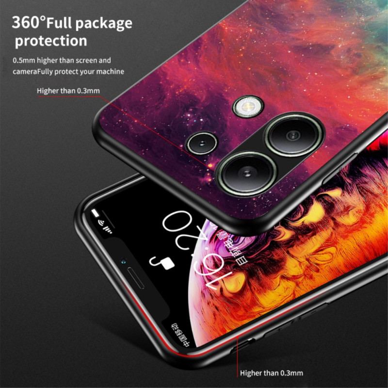 Cover Til Xiaomi Redmi Note 13 4g Stjernehimmel Hærdet Glas