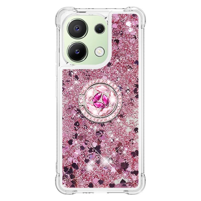 Cover Xiaomi Redmi Note 13 4g Glitter Ring-støtte