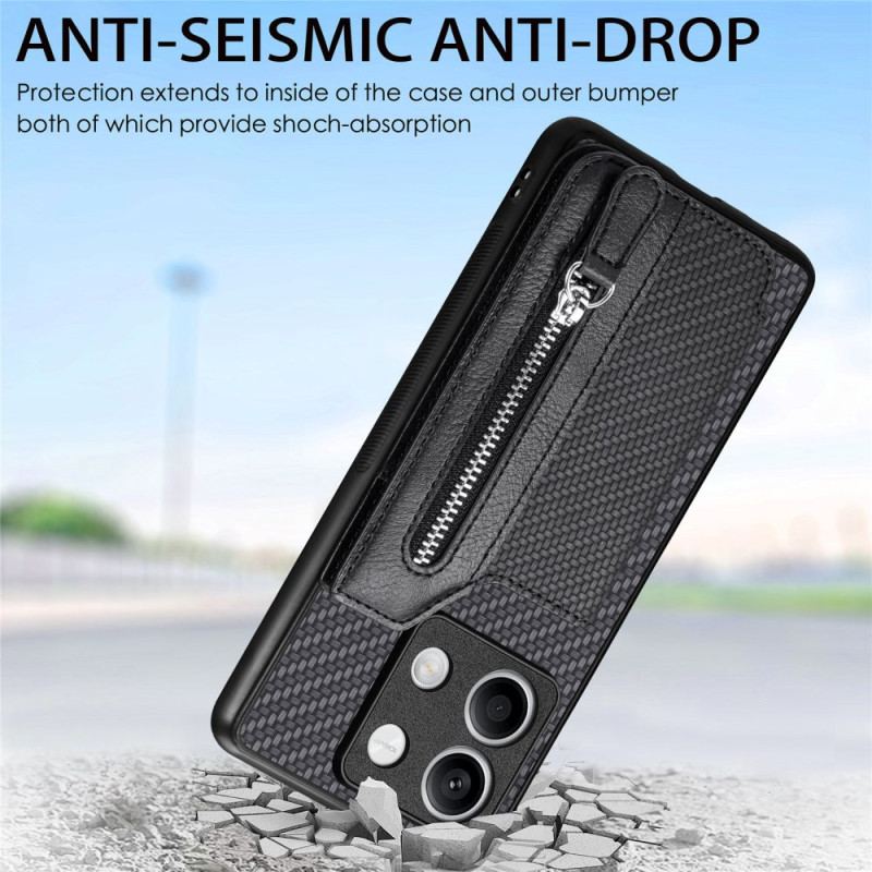 Cover Xiaomi Redmi Note 13 4g Møntpung I Kulfiber