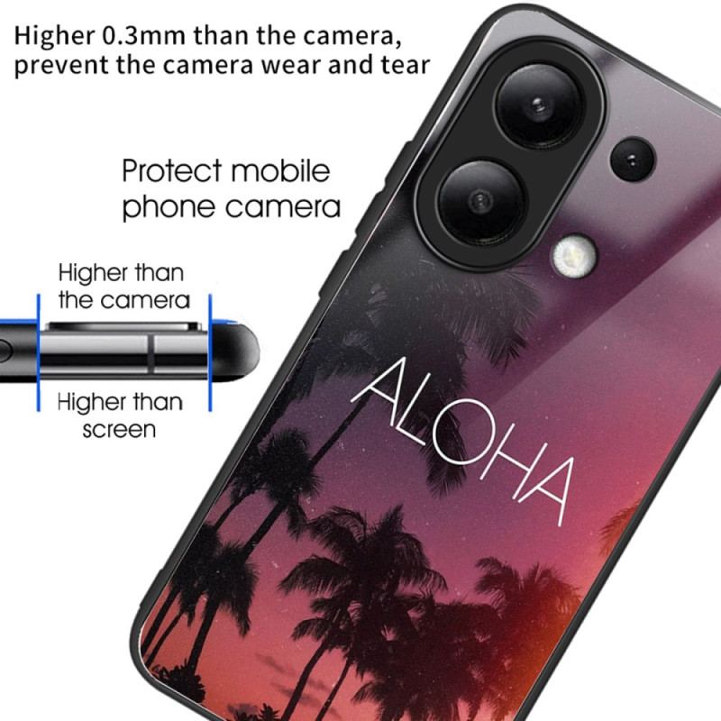 Cover Xiaomi Redmi Note 13 4g Telefon Etui Aloha Hærdet Glas