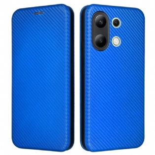 Flip Cover Til Xiaomi Redmi Note 13 4g Kulfiber