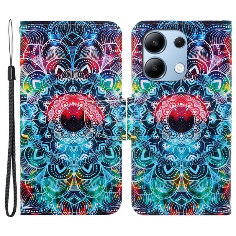 Flip Cover Til Xiaomi Redmi Note 13 4g Mandala Remmønster