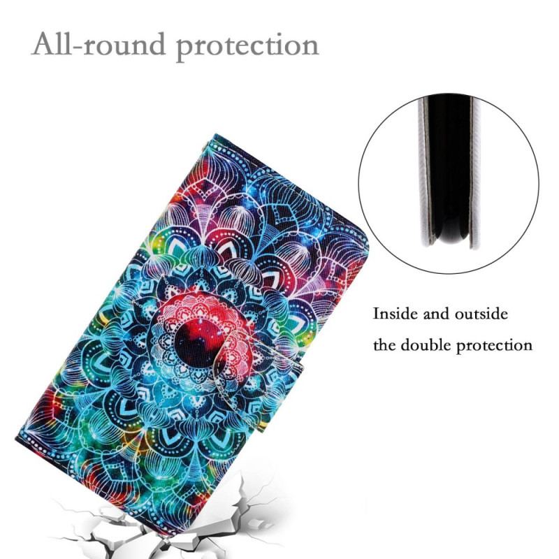 Flip Cover Til Xiaomi Redmi Note 13 4g Mandala Remmønster