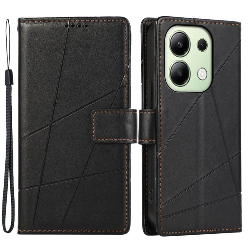 Flip Cover Til Xiaomi Redmi Note 13 4g Udskriv Linjer