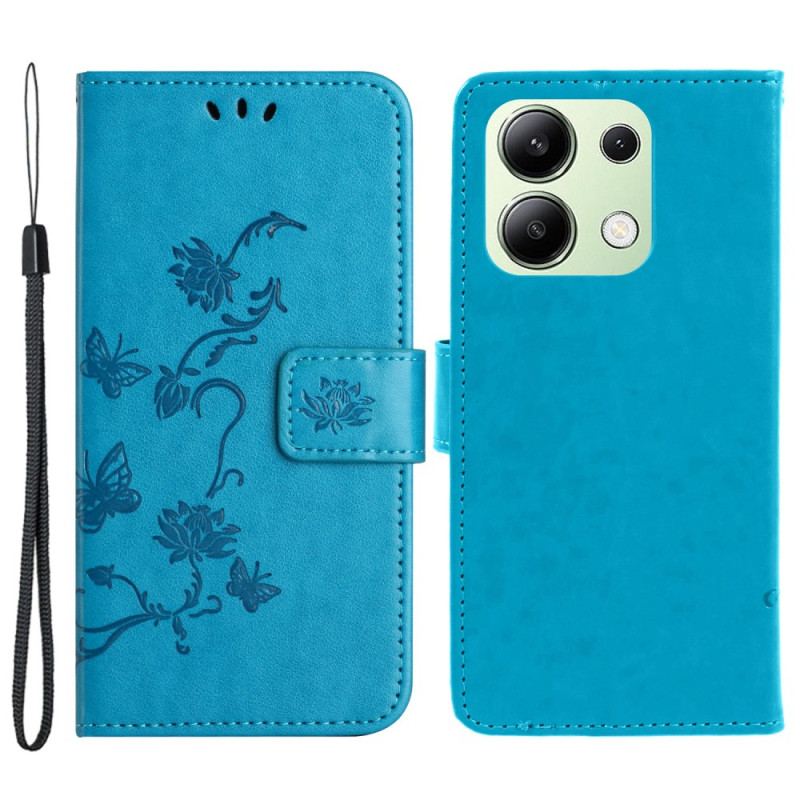 Flip Cover Xiaomi Redmi Note 13 4g Blomsterrem