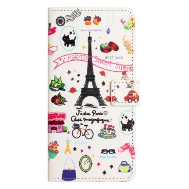 Flip Cover Xiaomi Redmi Note 13 4g Jeg Elsker Paris