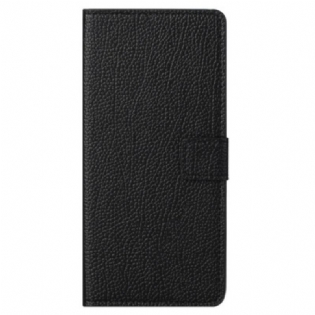 Flip Cover Xiaomi Redmi Note 13 4g Litchi-tekstur Med Rem