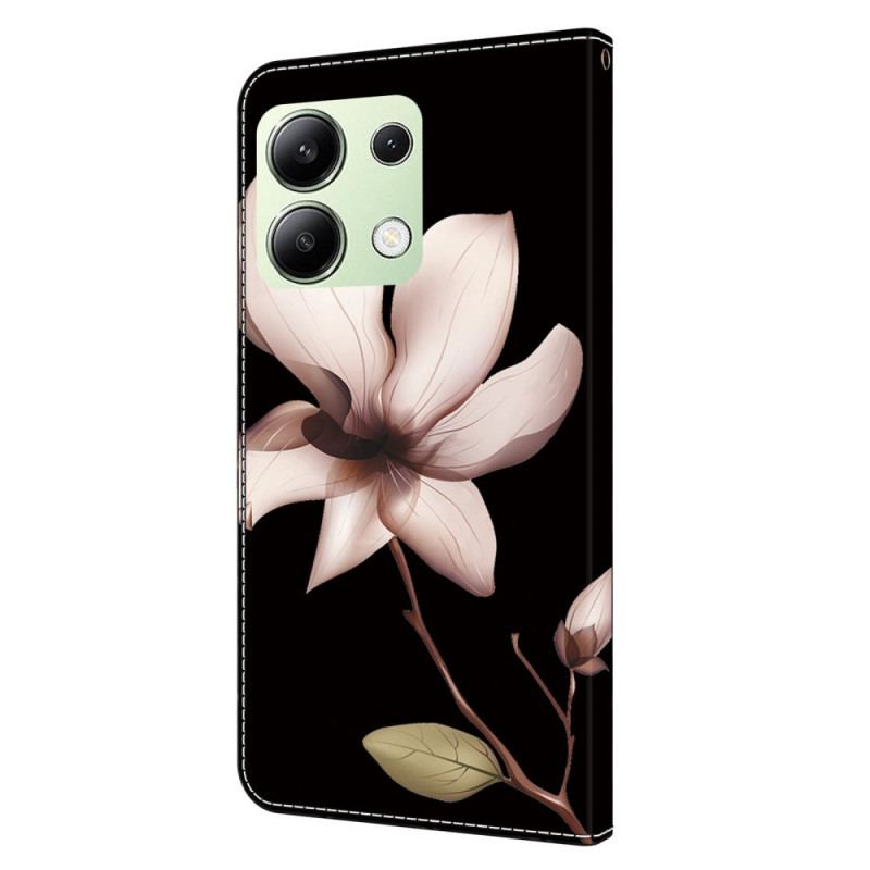 Flip Cover Xiaomi Redmi Note 13 4g Lyserød Blomst