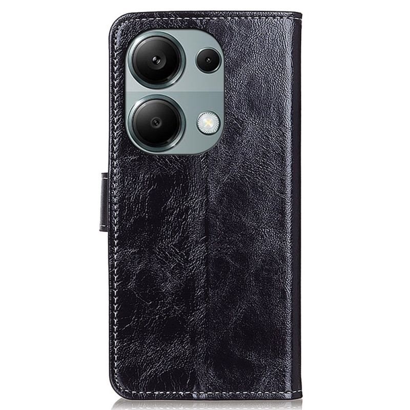 Flip Cover Xiaomi Redmi Note 13 4g Skinnende Kunstlæder