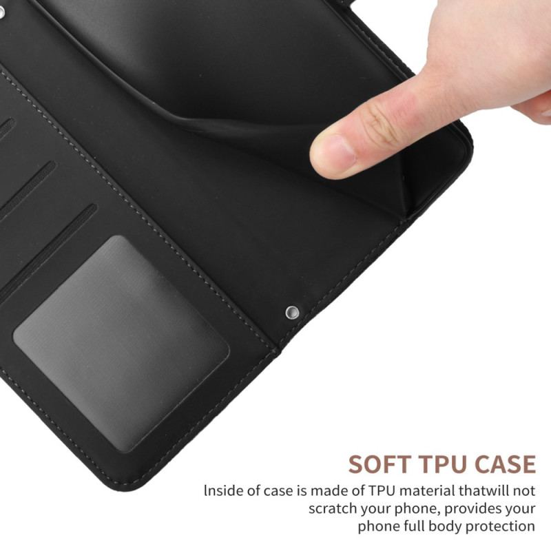 Flip Cover Xiaomi Redmi Note 13 4g Sommerfugle Med Skulderrem