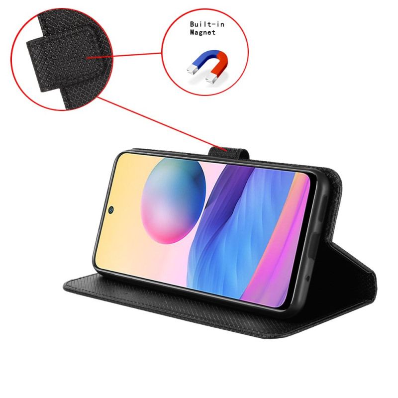 Flip Cover Xiaomi Redmi Note 13 4g Strappy Præget Tekstur