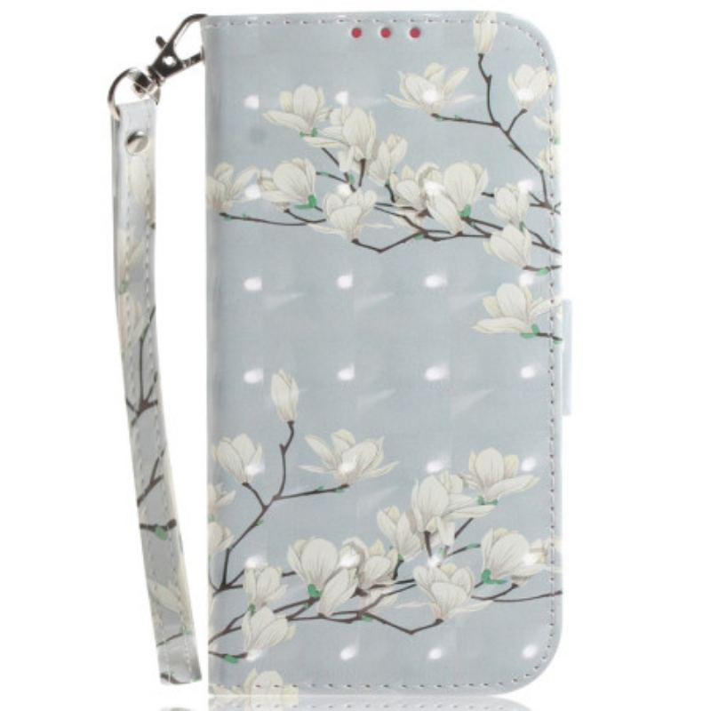 Flip Cover Xiaomi Redmi Note 13 4g Stribede Magnoliaer