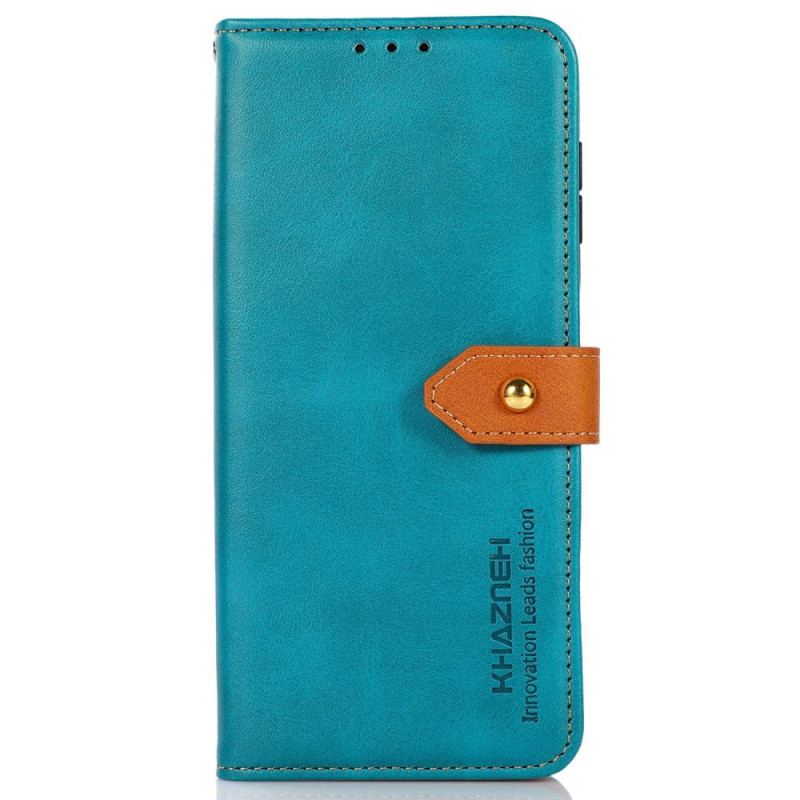 Læder Cover Xiaomi Redmi Note 13 4g Telefon Etui Guldlås Khazneh