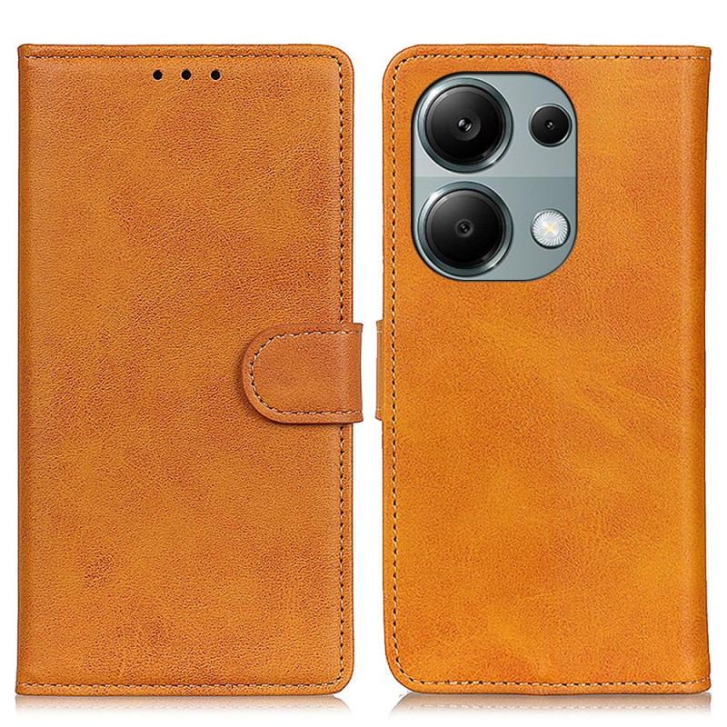 Læder Cover Xiaomi Redmi Note 13 4g Telefon Etui Mat Kunstlæder