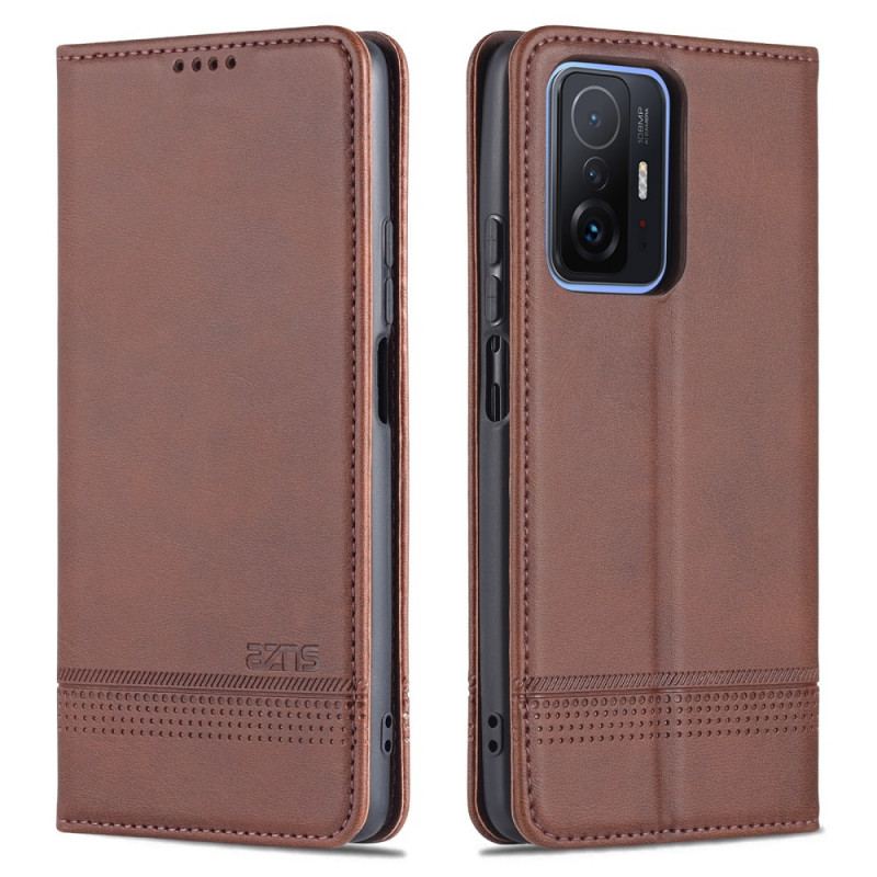 Cover Xiaomi 11T / 11T Pro Flip Cover Azns Imiteret Læder