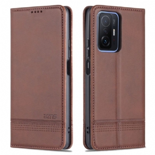 Cover Xiaomi 11T / 11T Pro Flip Cover Azns Imiteret Læder