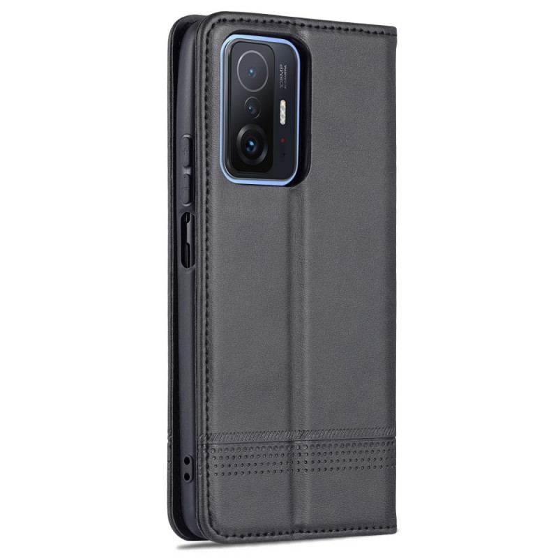 Cover Xiaomi 11T / 11T Pro Flip Cover Azns Imiteret Læder