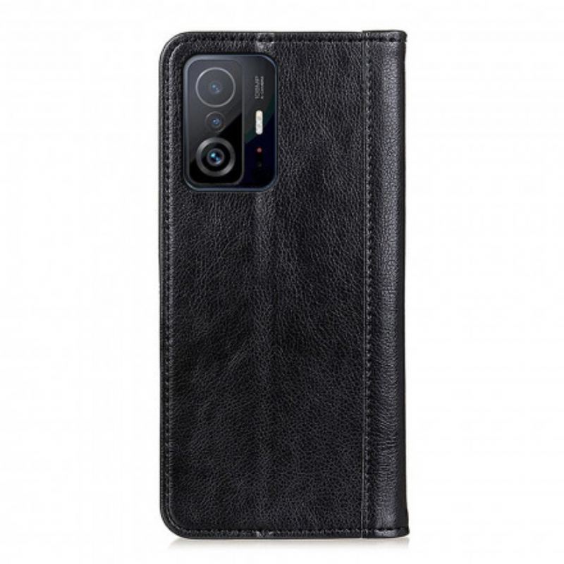 Cover Xiaomi 11T / 11T Pro Flip Cover Elegance Split Litchi Læder