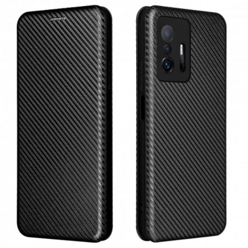 Cover Xiaomi 11T / 11T Pro Flip Cover Farvet Kulfiber