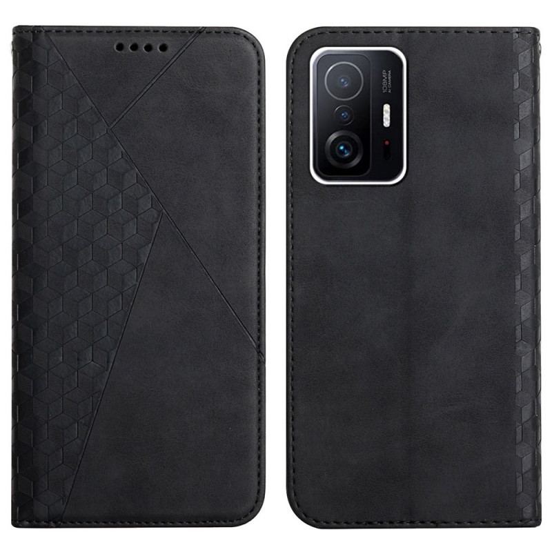 Cover Xiaomi 11T / 11T Pro Flip Cover Geo Lædereffekt