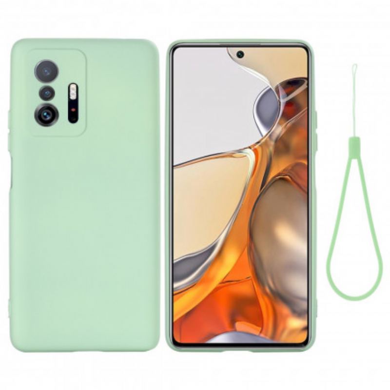 Cover Xiaomi 11T / 11T Pro Flydende Silikone Med Snor