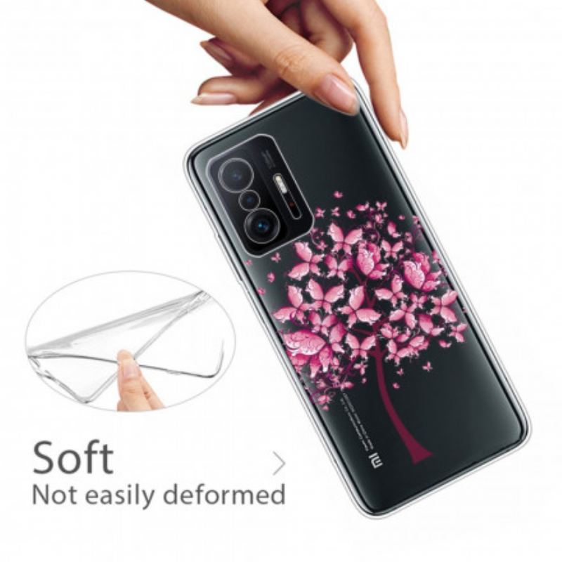 Cover Xiaomi 11T / 11T Pro Gennemsigtigt Sommerfugletræ