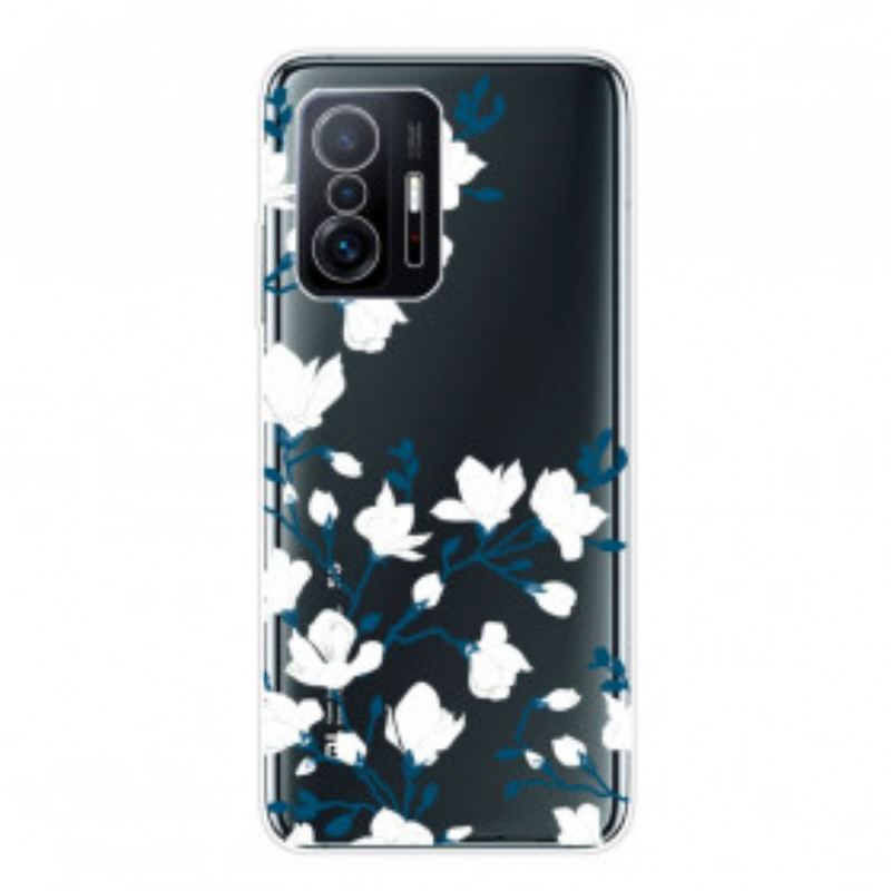 Cover Xiaomi 11T / 11T Pro Hvide Blomster