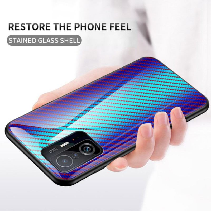 Cover Xiaomi 11T / 11T Pro Kulfiber Hærdet Glas