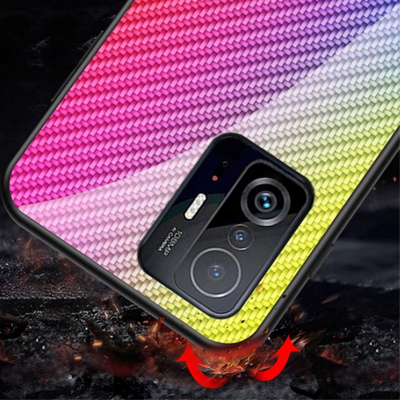 Cover Xiaomi 11T / 11T Pro Kulfiber Hærdet Glas