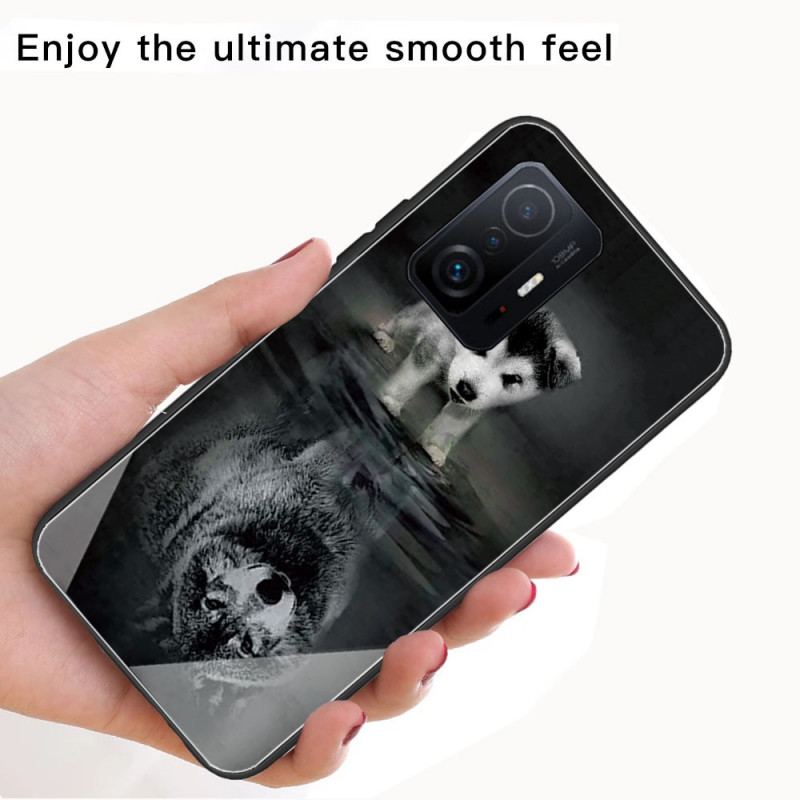 Cover Xiaomi 11T / 11T Pro Puppy Dream Hærdet Glas