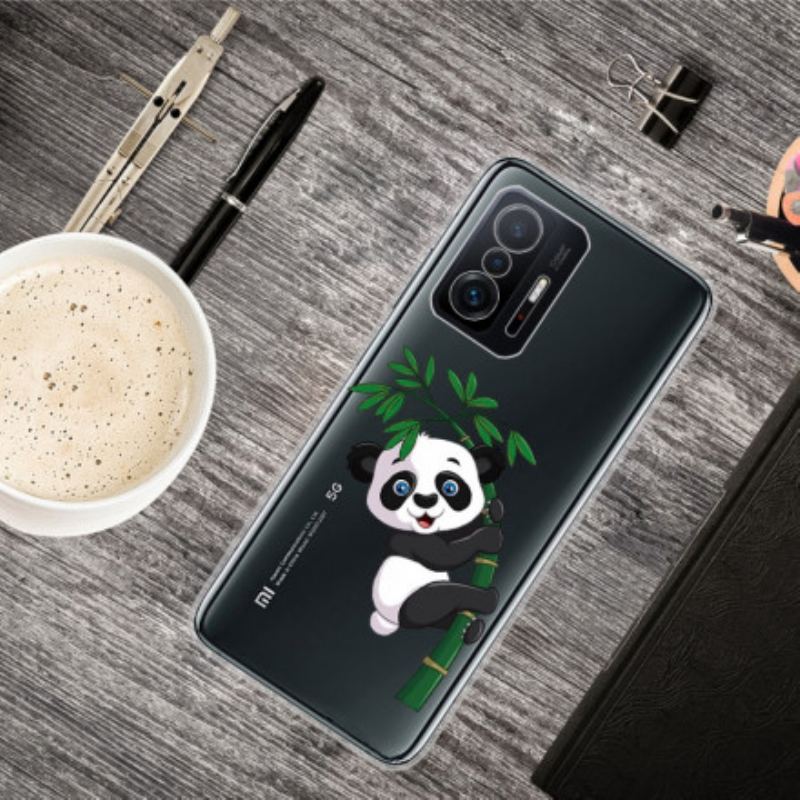 Cover Xiaomi 11T / 11T Pro Sømløs Panda På Bambus