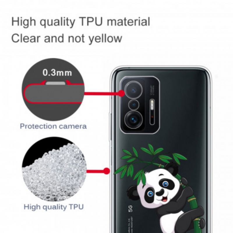 Cover Xiaomi 11T / 11T Pro Sømløs Panda På Bambus