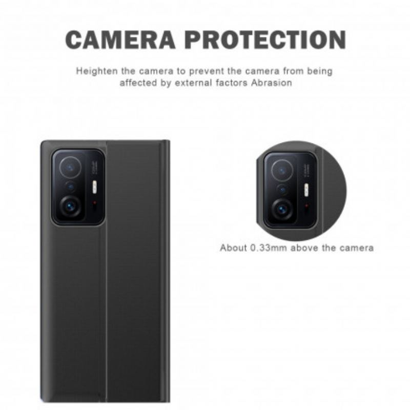 Cover Xiaomi 11T / 11T Pro Tekstureret Kunstlæder