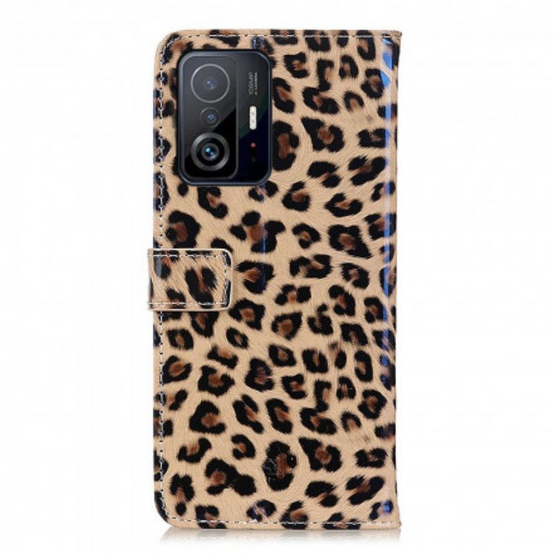 Flip Cover Xiaomi 11T / 11T Pro Almindelig Leopard