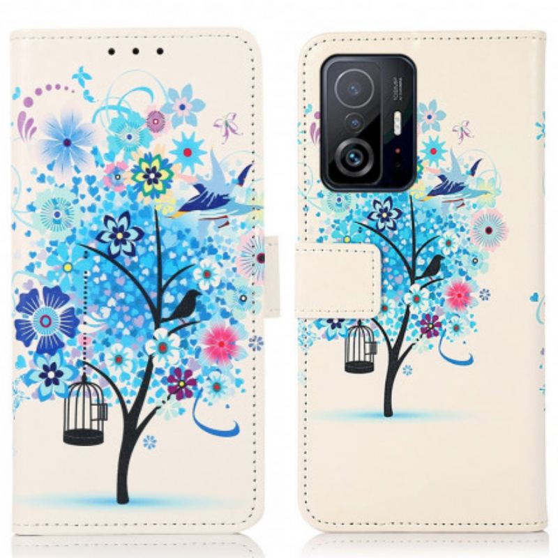 Flip Cover Xiaomi 11T / 11T Pro Blomstrende Træ