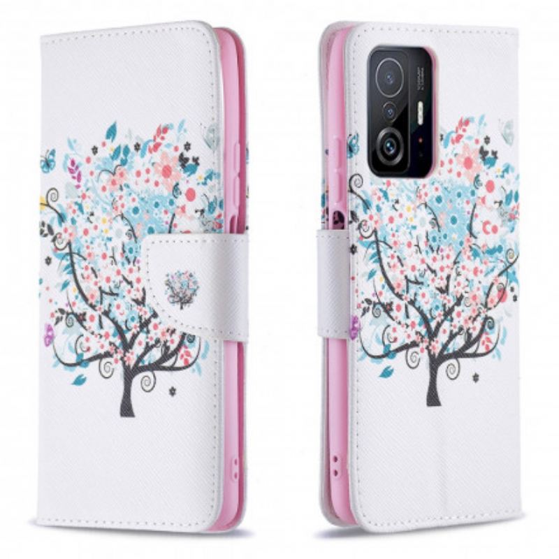 Flip Cover Xiaomi 11T / 11T Pro Blomstret Træ