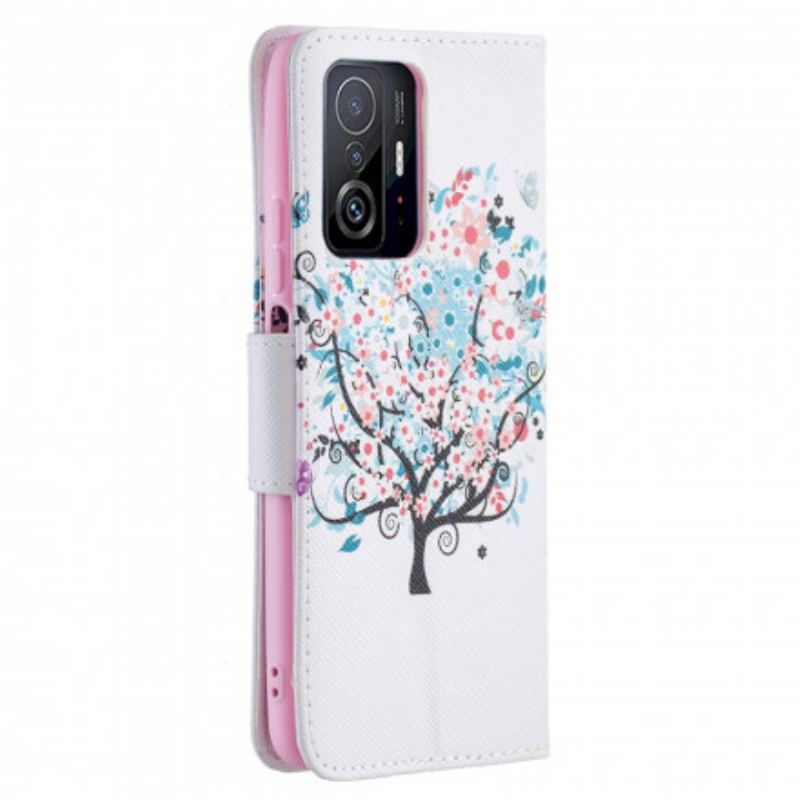 Flip Cover Xiaomi 11T / 11T Pro Blomstret Træ