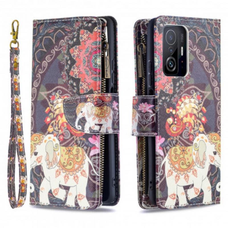 Flip Cover Xiaomi 11T / 11T Pro Elefant Lynlåslomme