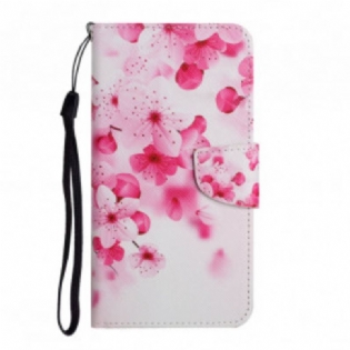 Flip Cover Xiaomi 11T / 11T Pro Lyserøde Blomster