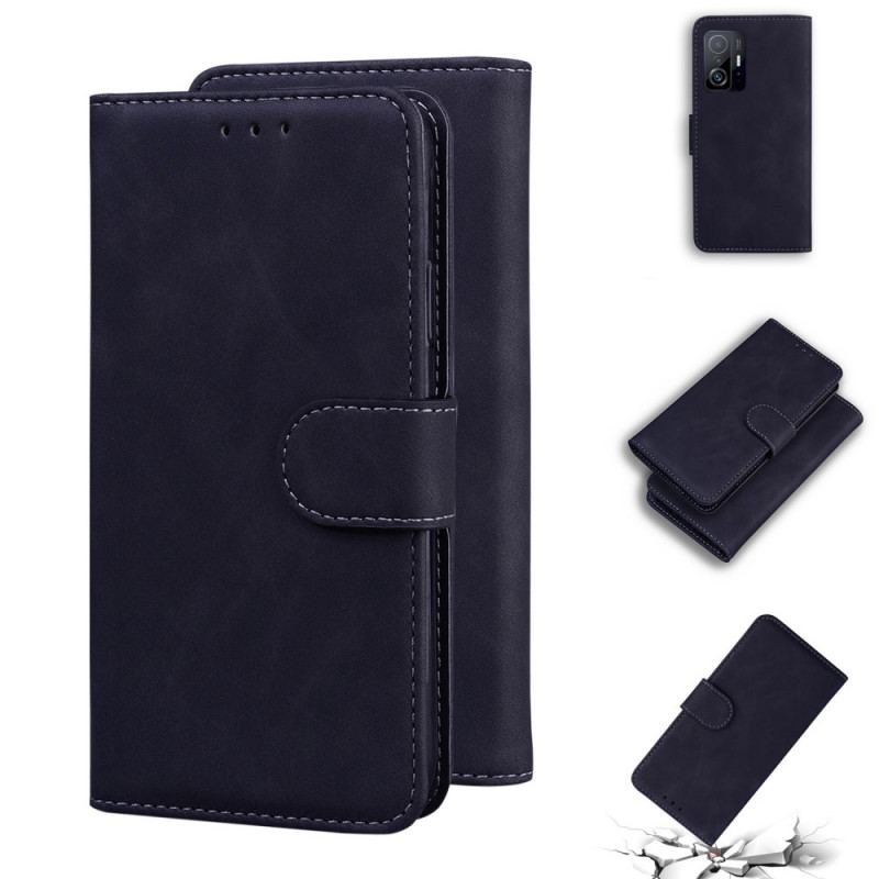 Flip Cover Xiaomi 11T / 11T Pro Monokrom Lædereffekt