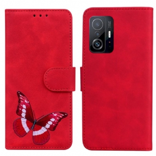 Flip Cover Xiaomi 11T / 11T Pro Skin-touch Butterfly