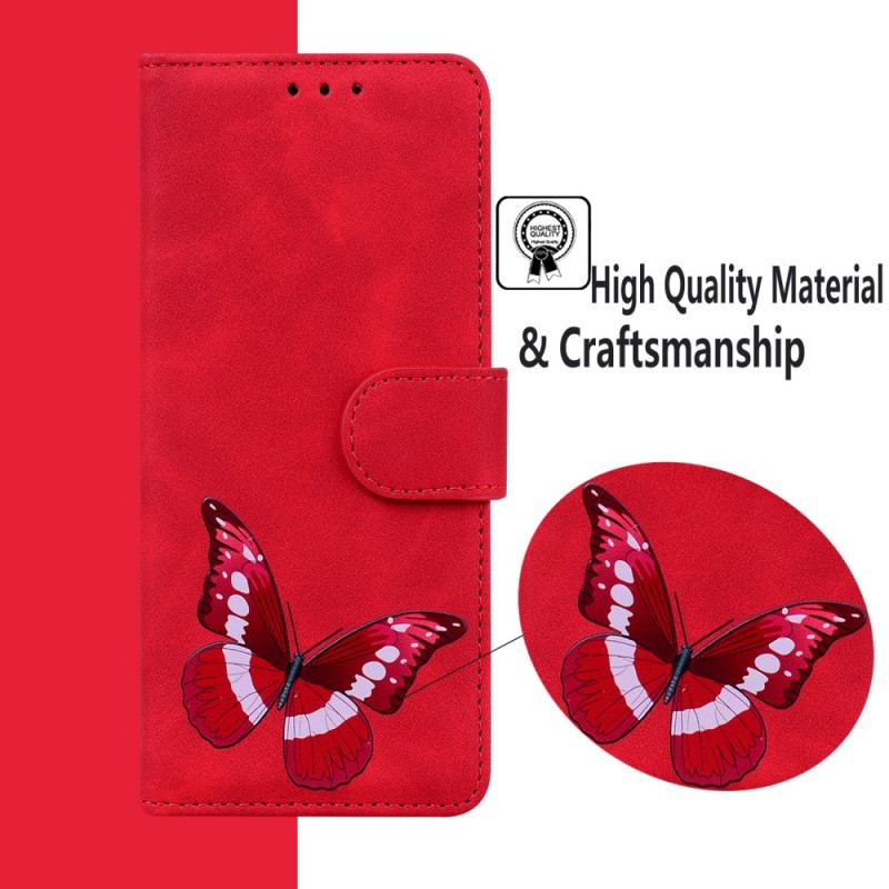 Flip Cover Xiaomi 11T / 11T Pro Skin-touch Butterfly