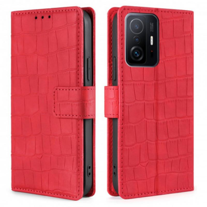 Flip Cover Xiaomi 11T / 11T Pro Skin-touch Krokodille