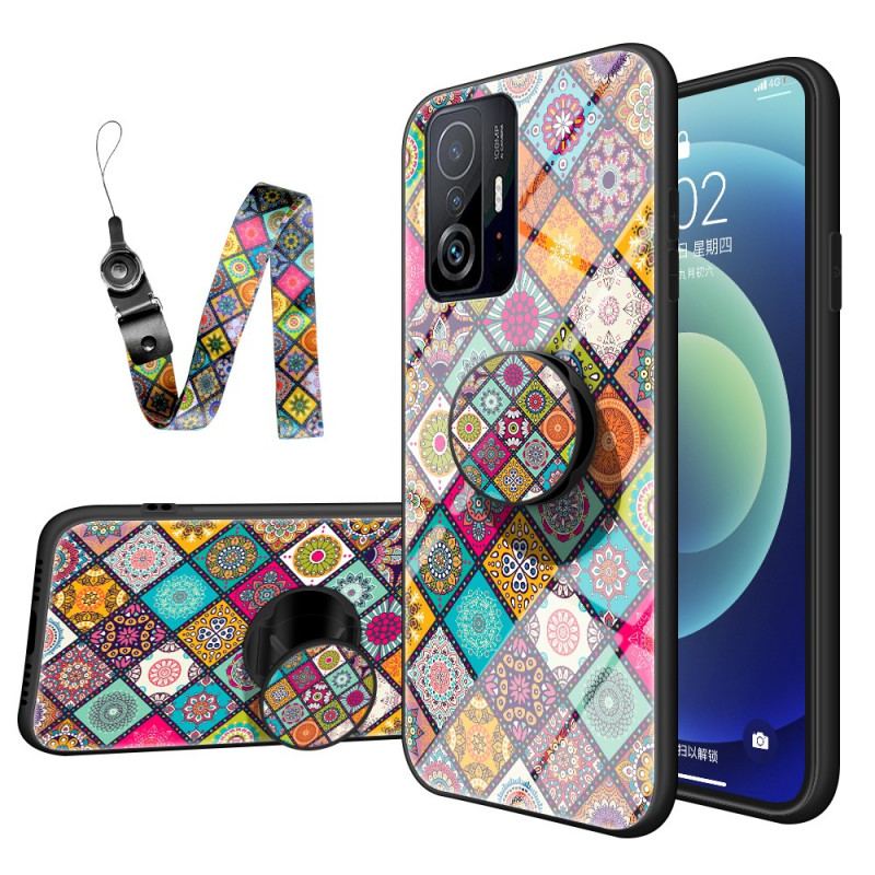 Mobilcover Xiaomi 11T / 11T Pro Patchwork Magnetisk Holder