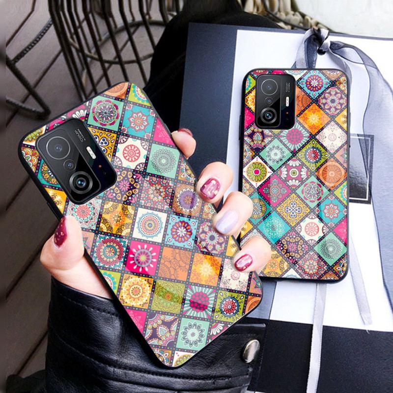 Mobilcover Xiaomi 11T / 11T Pro Patchwork Magnetisk Holder