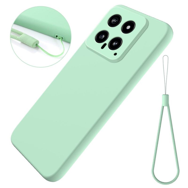 Cover Xiaomi 14 Telefon Etui Flydende Silikone Strop