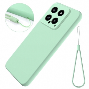 Cover Xiaomi 14 Telefon Etui Flydende Silikone Strop