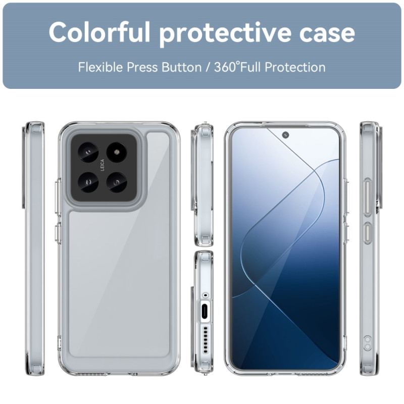 Cover Xiaomi 14 Transparente Galvaniserede Knapper