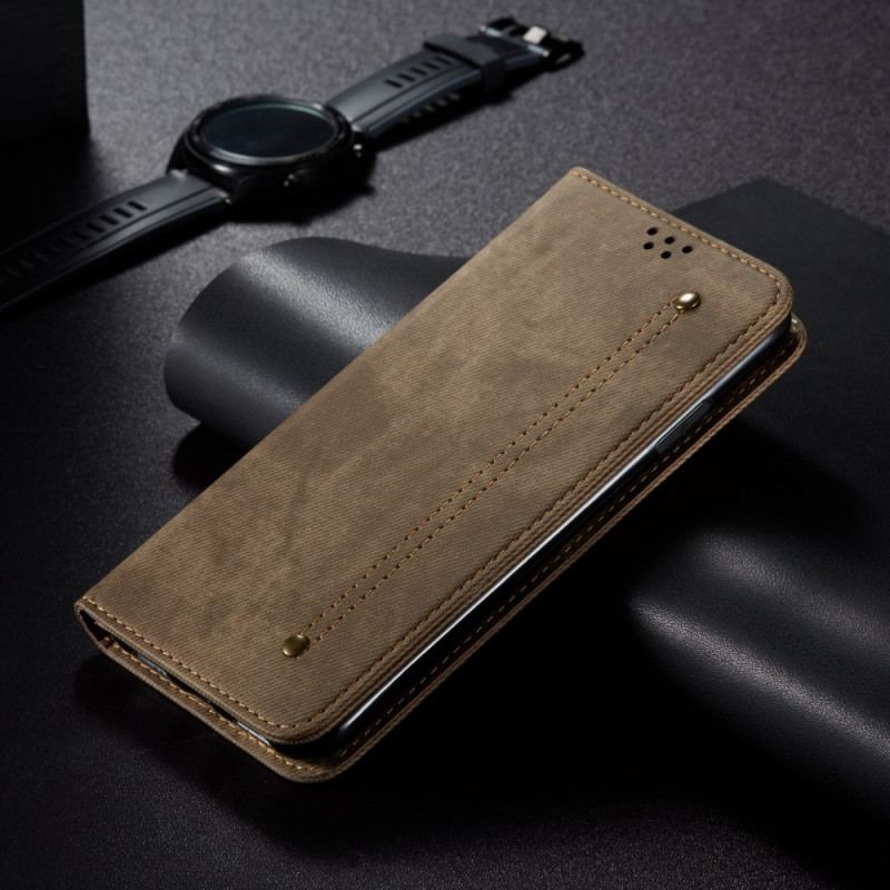 Flip Cover Xiaomi 14 Jeansstof